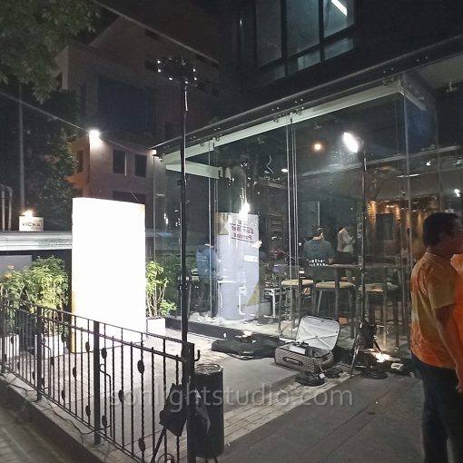 เช่าไฟสปอตไลท์LED ส่องแบคดรอป งานเลี้ยง ร้าน StoneAndStar