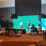 ฉากผ้าเขียว 6 เมตร สำหรับงานสัมมนาออนไลน์ Green Screen Chroma Key โดย Sonlight Studio