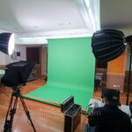 ฉากลิมโบ้กระดาษสีเขียว green screen สำหรับไลฟ์สดสัมมนาออนไลน์