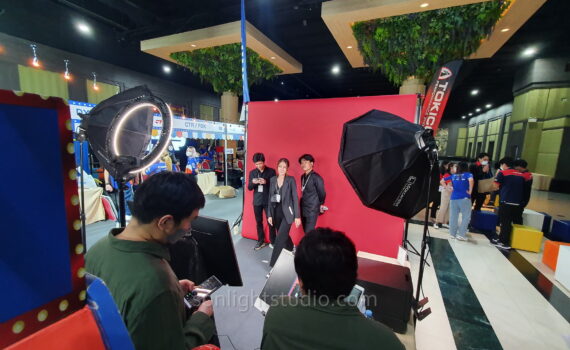 ฉากลิมโบ้แดง 2.7 เมตร สำหรับ Photo Booth