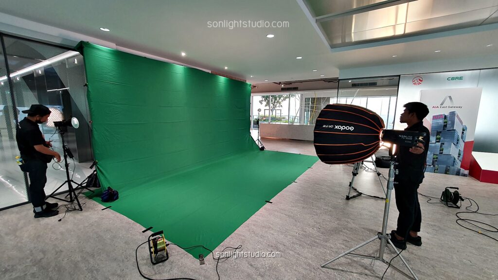 Green Screen ขนาดใหญ่สำหรับถ่ายวิดีโอแนวตั้ง