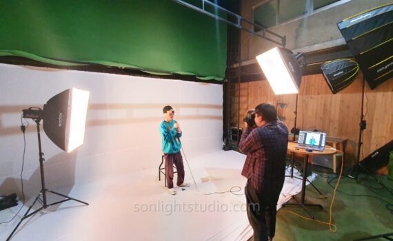 ไฟแฟลชสตูดิโอ 400W พร้อม Softbox สำหรับงาน Portrait
