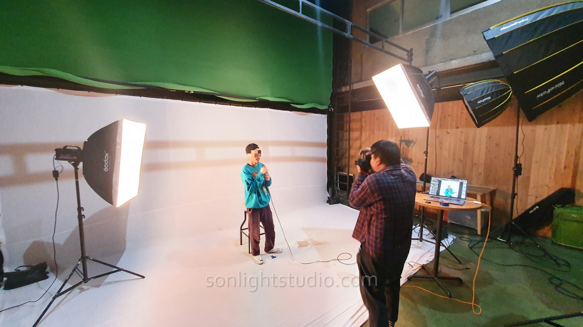 ไฟแฟลชสตูดิโอ 400W พร้อม Softbox สำหรับงาน Portrait