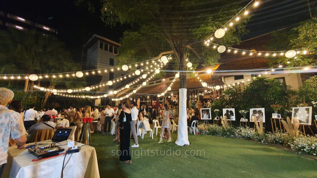 Sonlight Studio ให้ เช่าไฟปิงปอง งานแต่งงาน