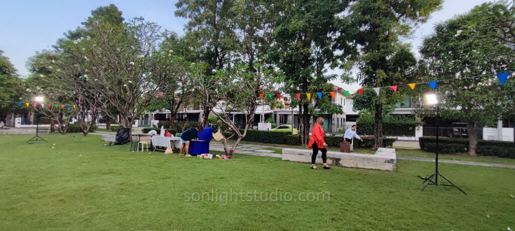 ไฟสปอตไลท์ LED 100W สำหรับงานเลี้ยงหมู่บ้าน